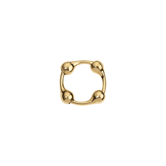 Sarah Eisman Studio- Lith Large Gold Classic Ring