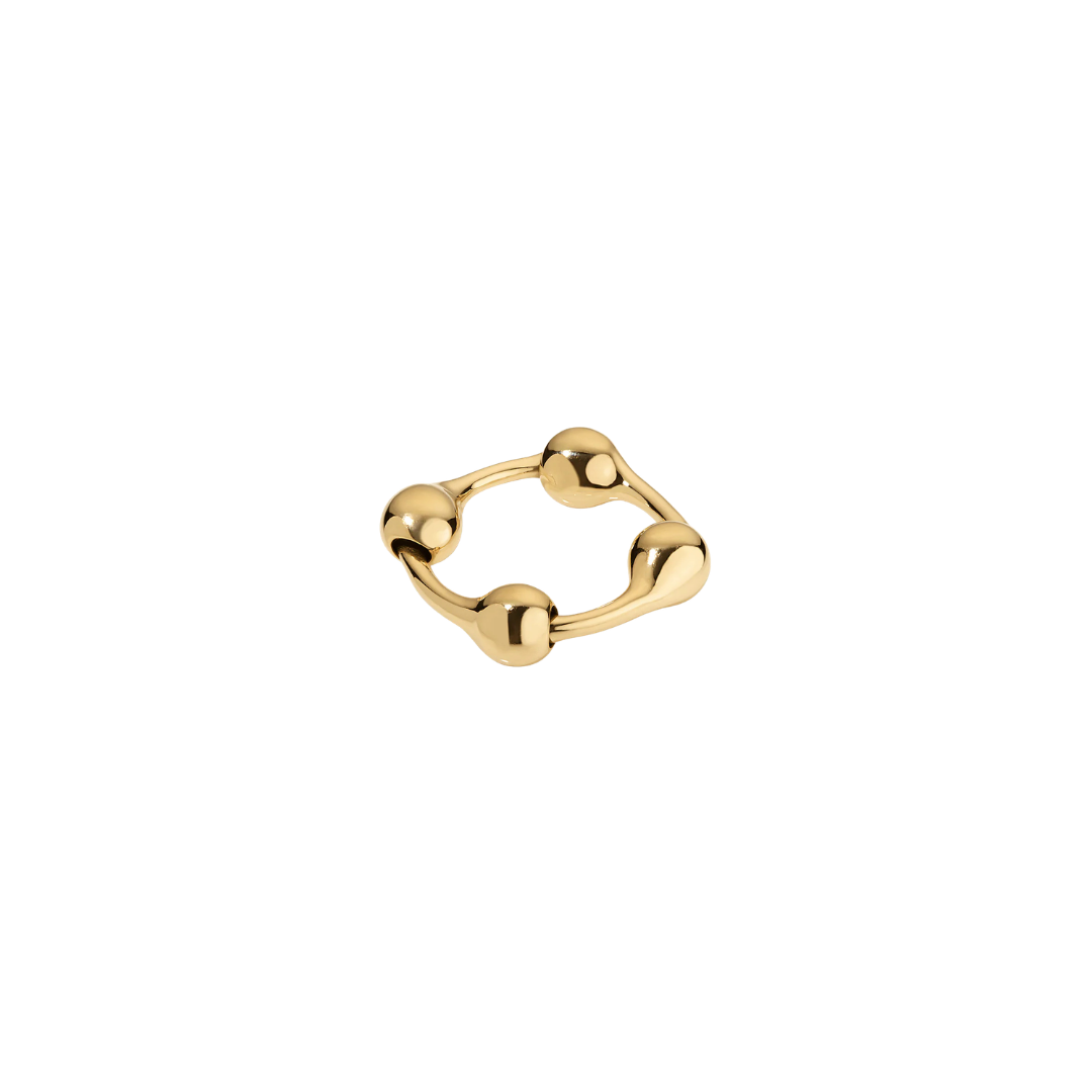 Sarah Eisman Studio- Lith Large Gold Classic Ring