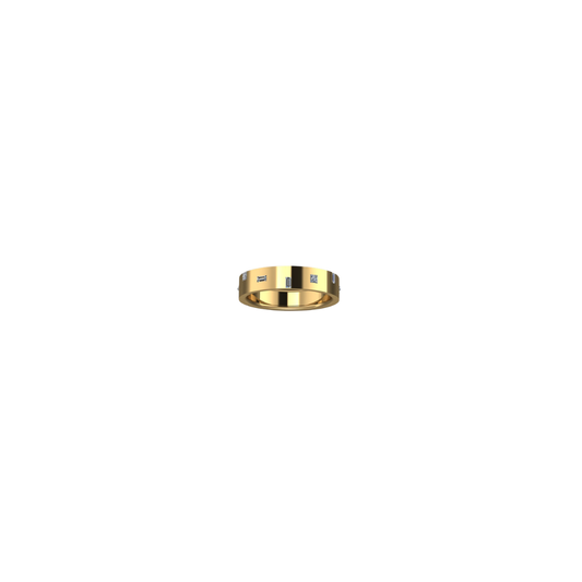 Scattered Princess and Baguette Cut Diamond Band – Henri Noël