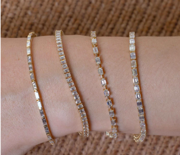 Baguette Diamond Tennis Bracelet