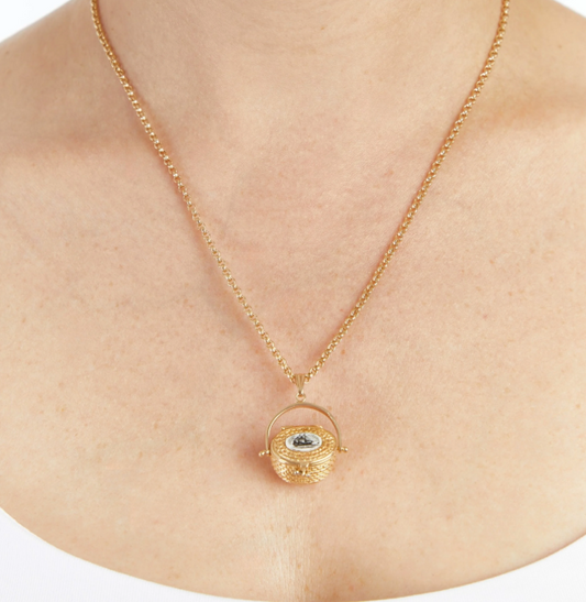 Vintage Nantucket Basket Pendant