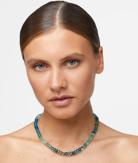 JIA JIA - Rainbow Fluorite Large Gemstone Necklace