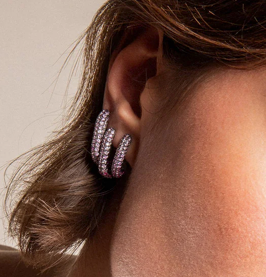 Selim Mouzannar - Link Earrings - Pink Sapphires – Henri Noël