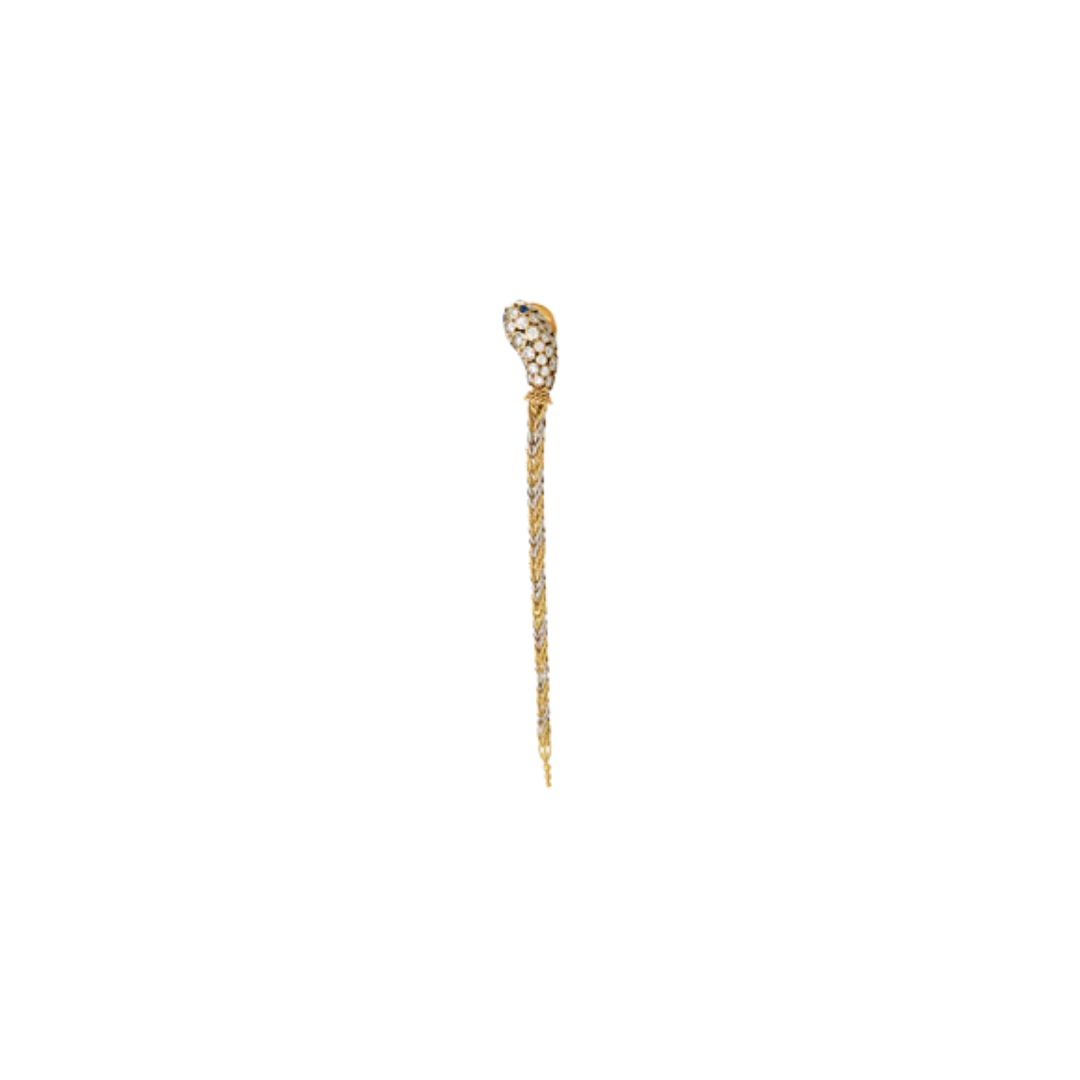 Selim Mouzannar - Basilik Drop Earrings with Blue Sapphires – Henri Noël