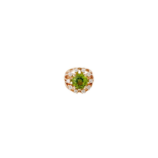Selim Mouzannar - Unique Pinky Ring Peridot & Diamonds – Henri Noël