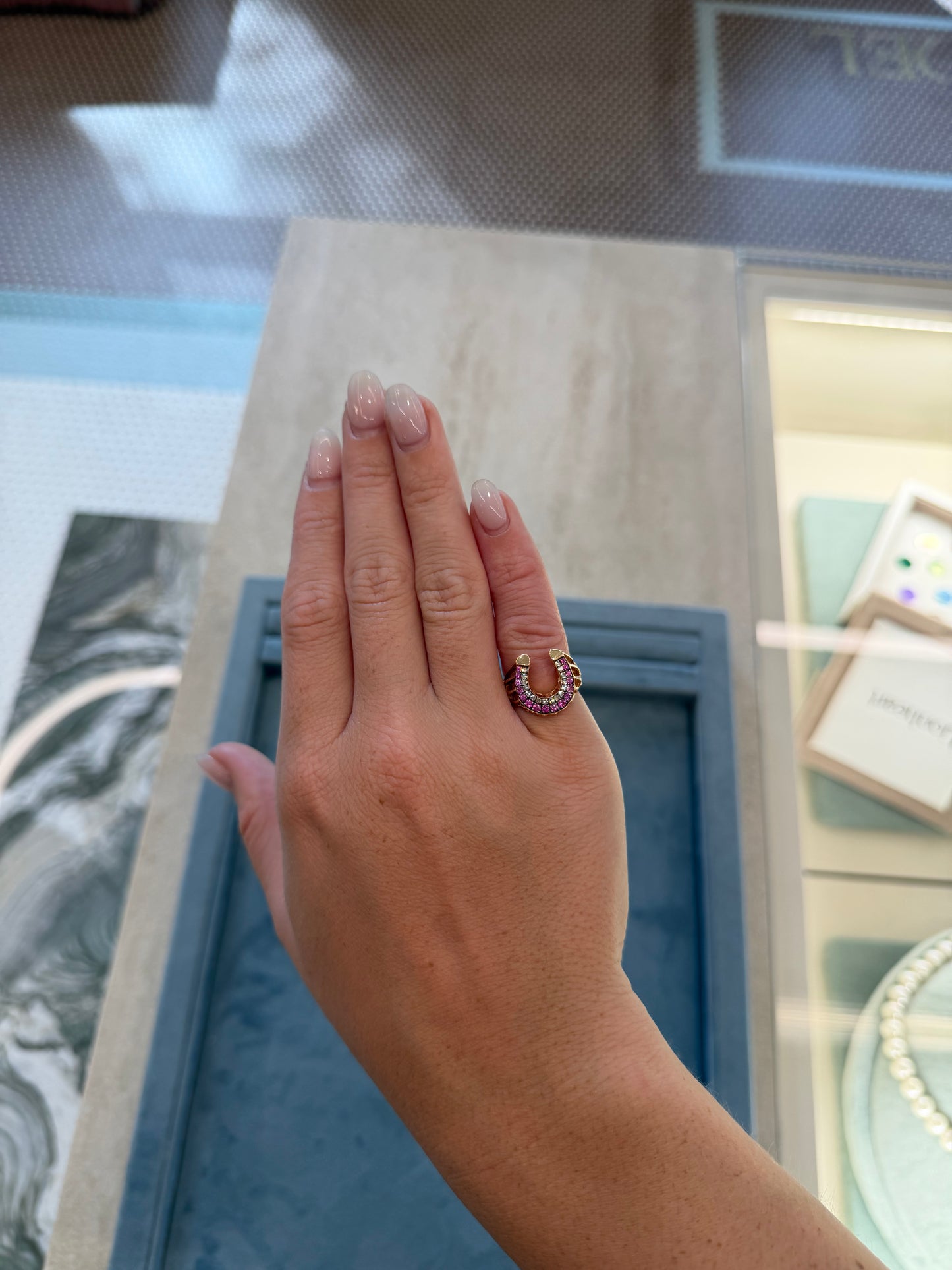 Selim Mouzannar - Fortune Pinky Ring Pink Sapphires & Diamonds
