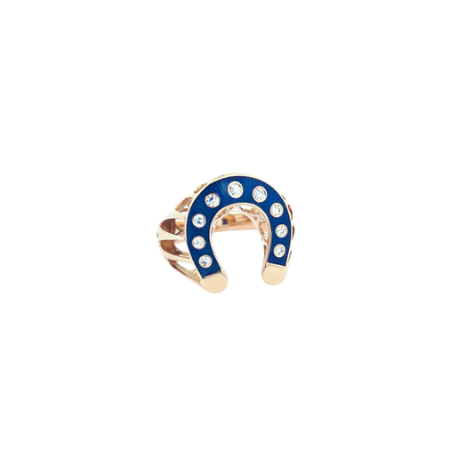 Selim Mouzannar - Sky Blue Horseshoe Ring – Henri Noël