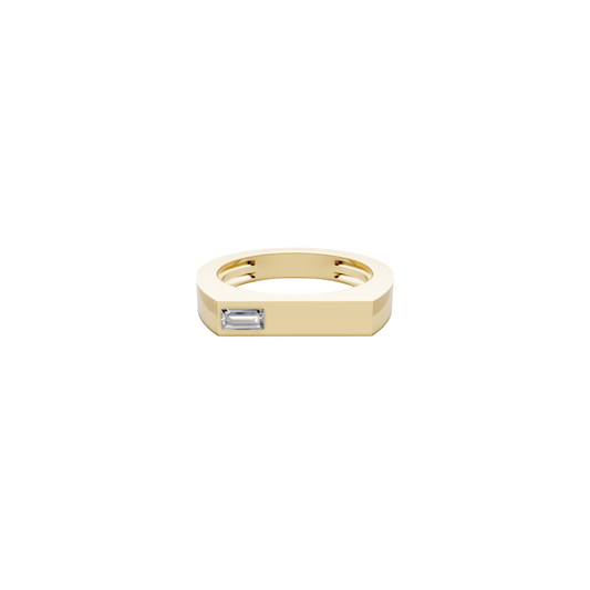 Single Baguette Bar Ring – Henri Noël