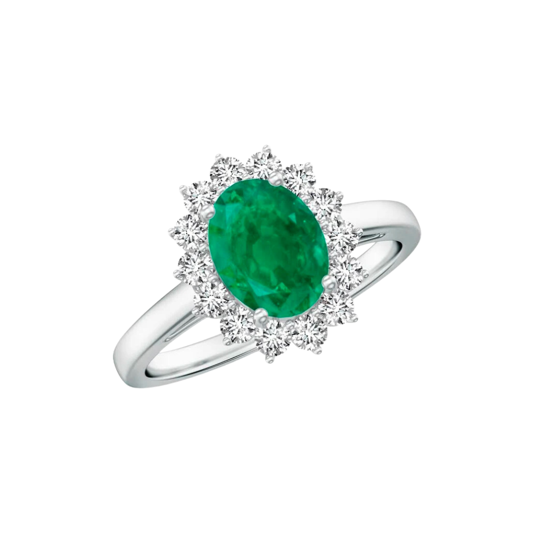 Emerald and Diamond Cocktail Ring