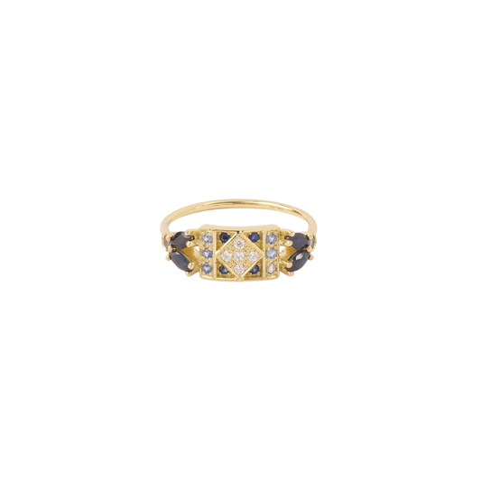 Sophie d'Agon- Ava Ring 2 Marine – Henri Noël