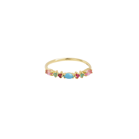 Sophie d'Agon- Gaia Ring 3 Turquoise – Henri Noël