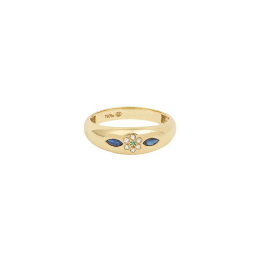 Sophie d'Agon- Miniflower Ring 2 Blue – Henri Noël