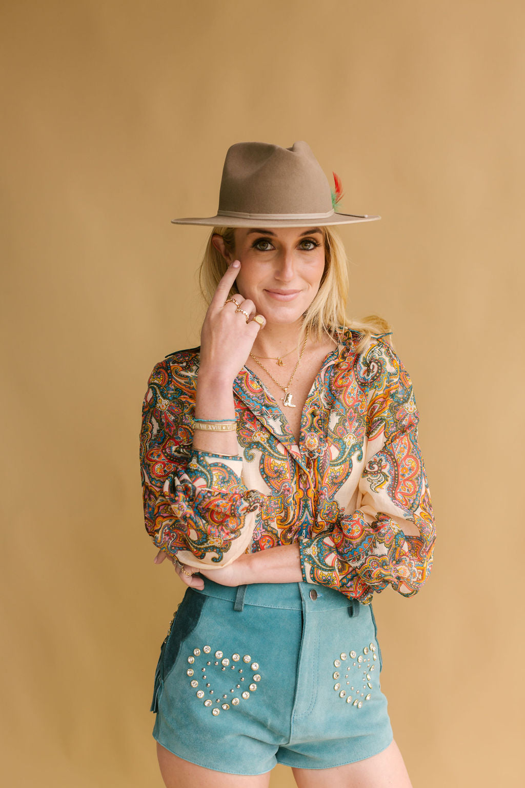 Nat Note Cowgirl Boot Necklace - Mini