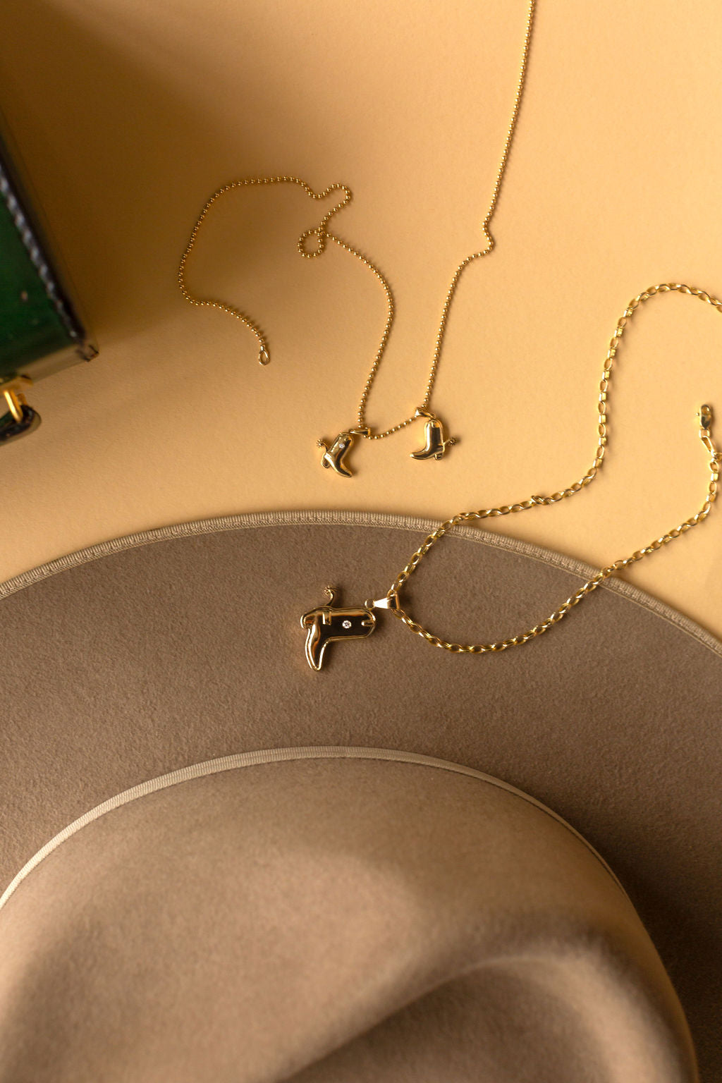 Nat Note Cowgirl Boot Necklace - Mini