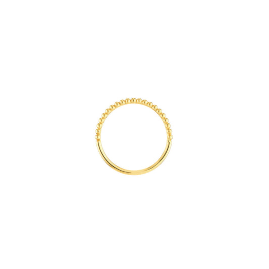 Beaded Gold Ring