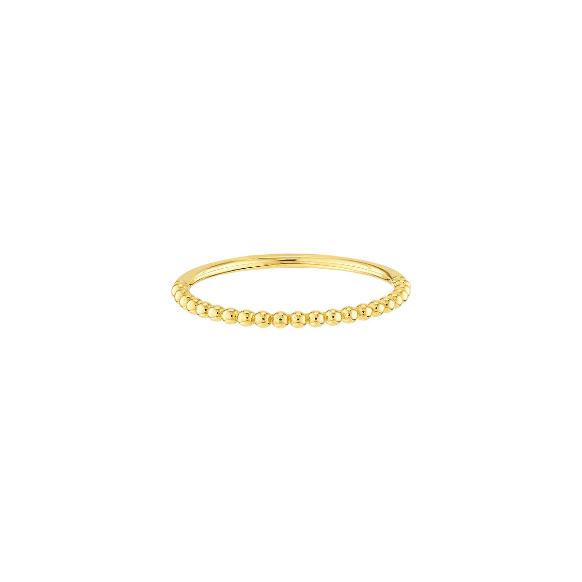Beaded Gold Ring