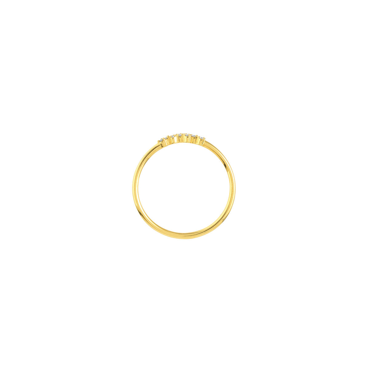 Diamond Cluster Stacking Ring