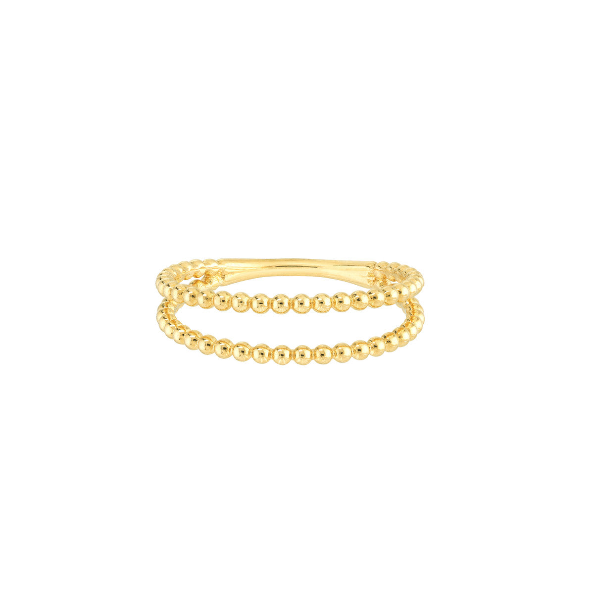 Beaded Double Ring