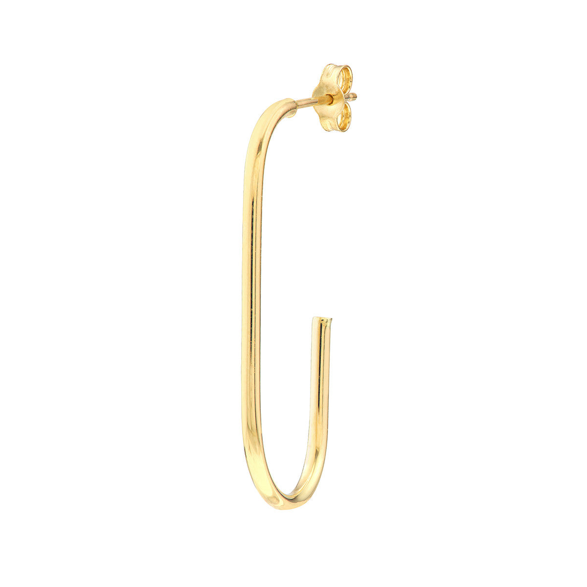 Open Paperclip Hoops