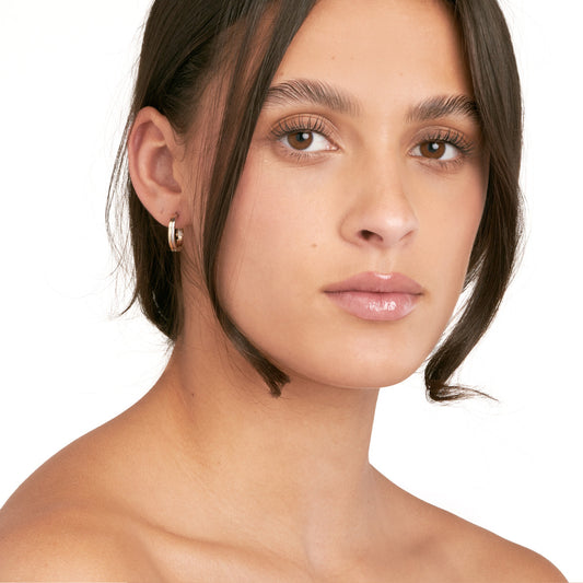 Two-Tone Omega Hoops
