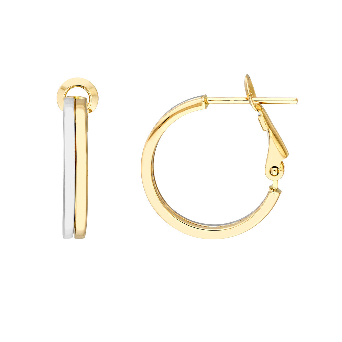 Two-Tone Omega Hoops