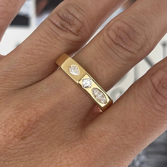 The Gemma Ring - Marquise Asscher Cut – Henri Noël