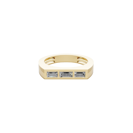 Triple Baguette Diamond Band – Henri Noël