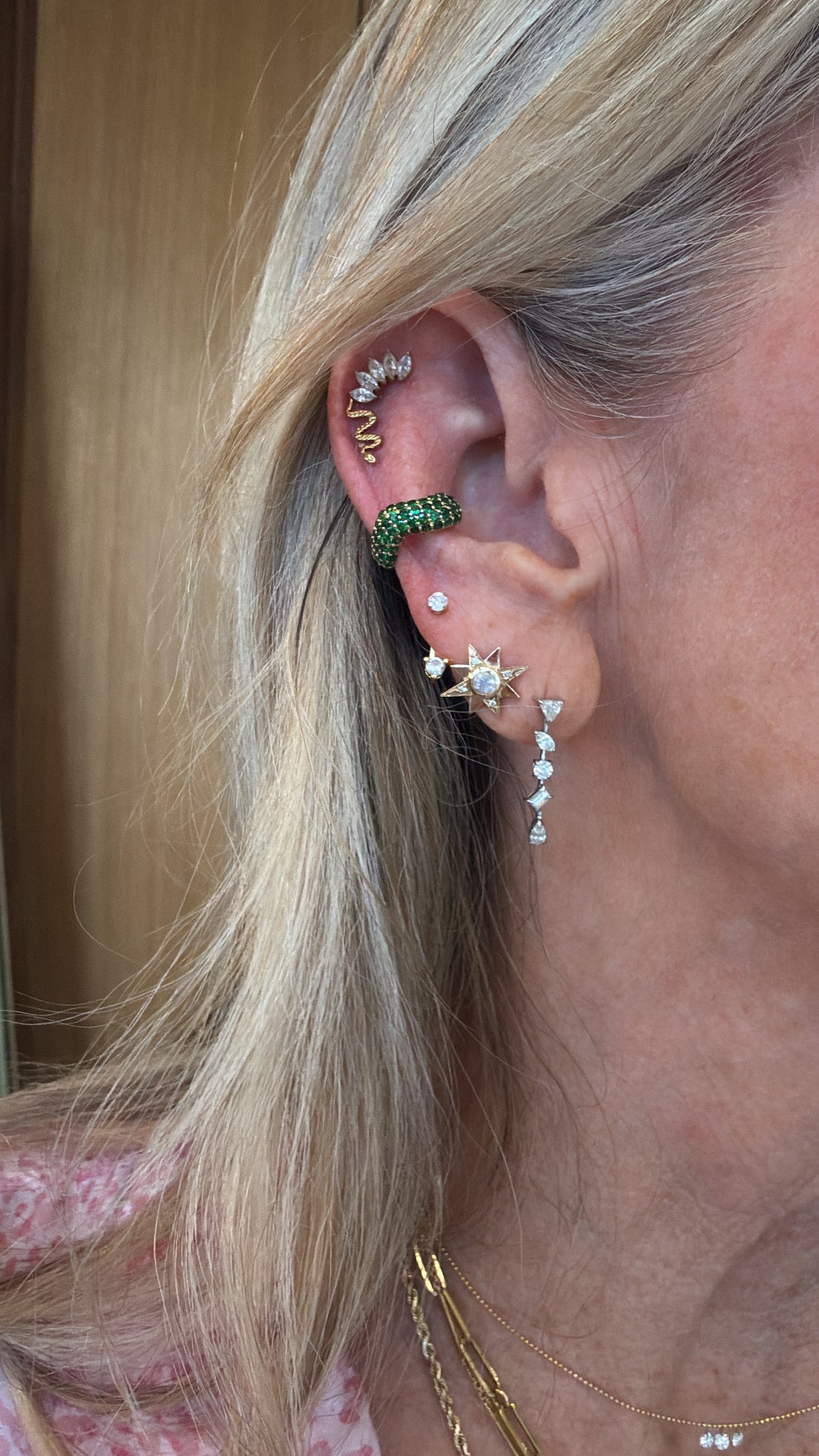 Tsavorite Ear Cuff