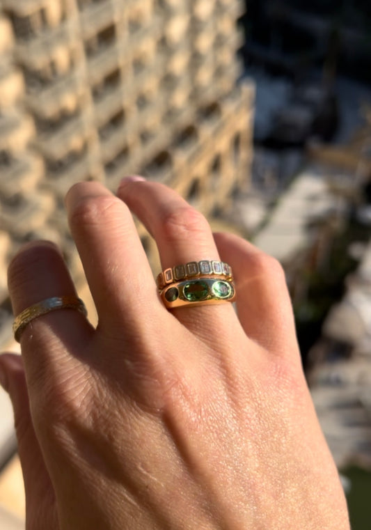 Tsavorite Garnet Bubble Ring – Henri Noël
