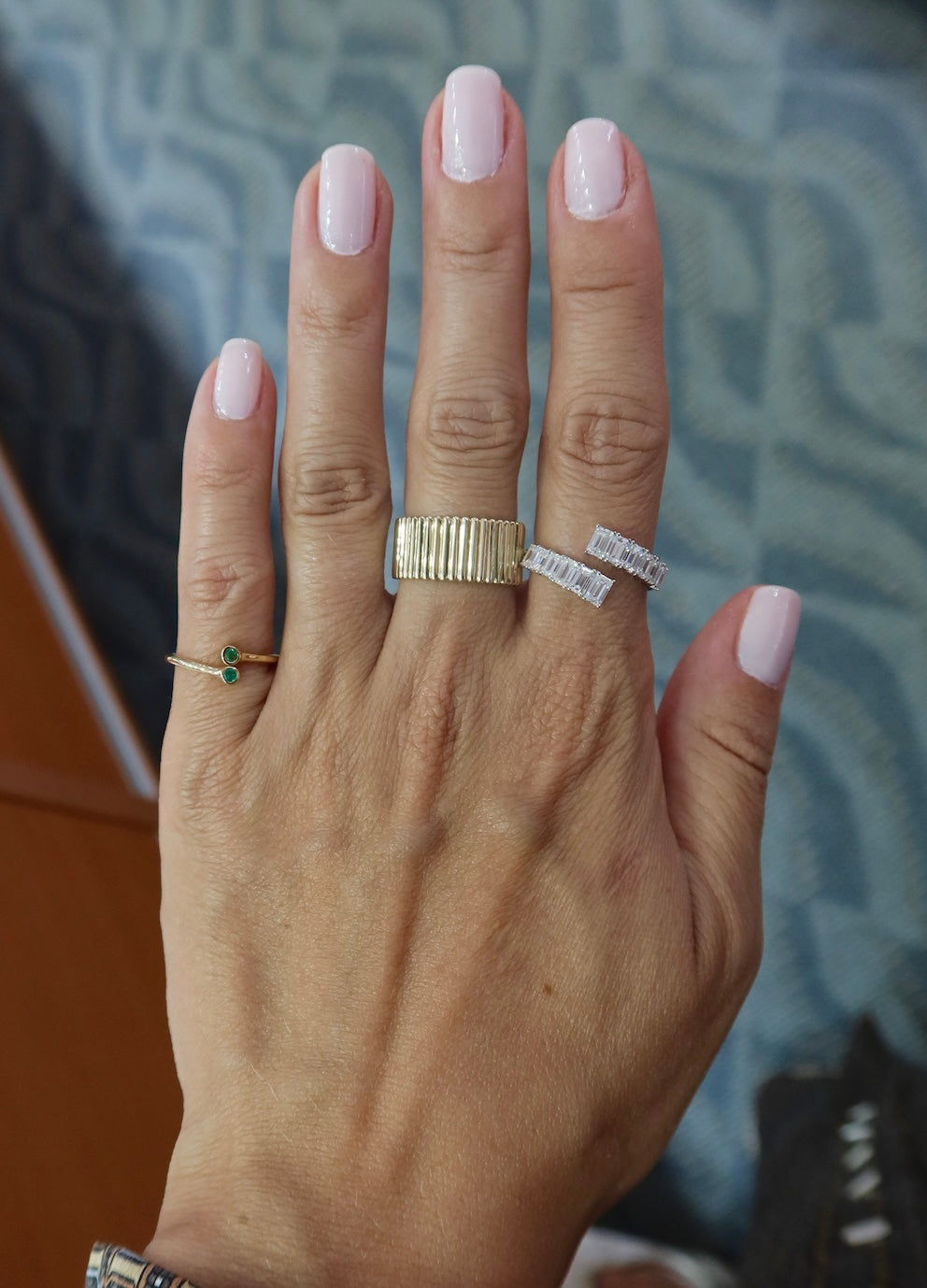 Twin Gemstone Pinky Ring – Henri Noël