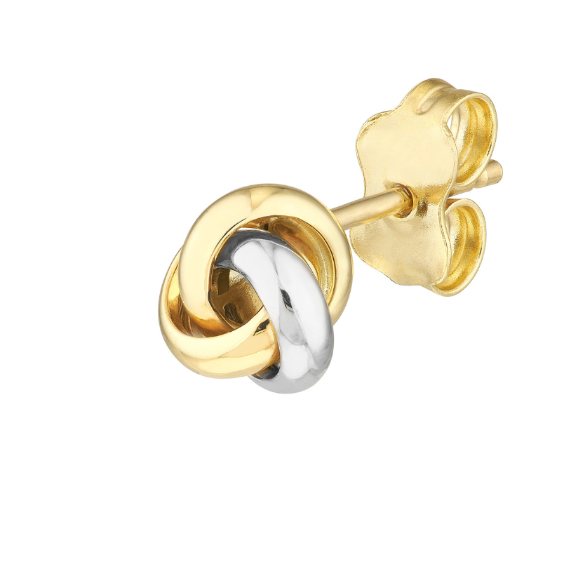 Two-Tone Knot Studs – Henri Noël