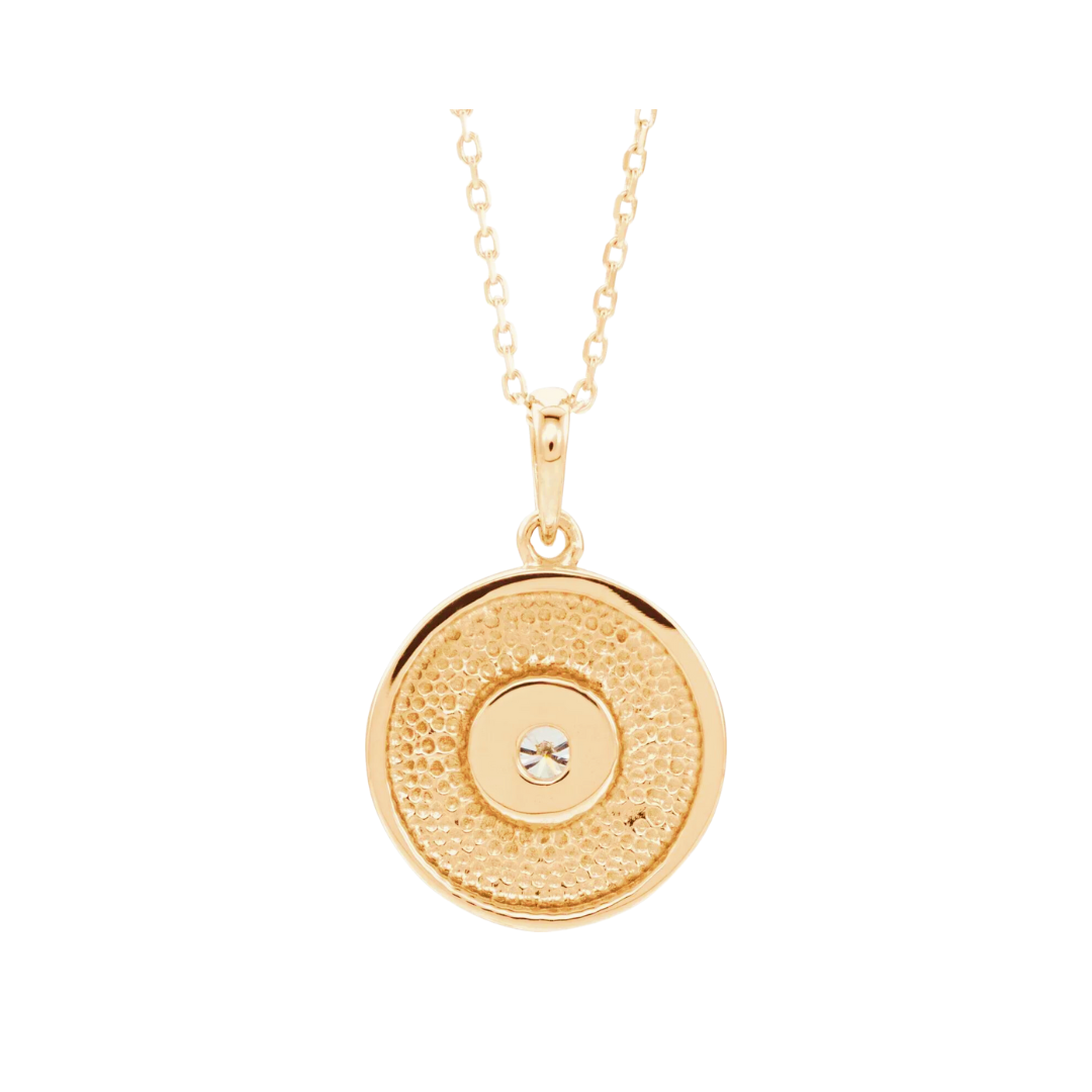 Birthstone Medallion Pendant Necklace