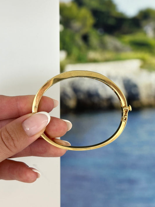 Vintage Tanzanite Gold Bangle – Henri Noël