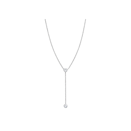 Bezel Diamond Lariat Necklace – Henri Noël