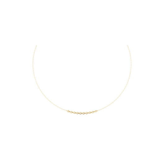 Bezel Diamond Line Necklace – Henri Noël