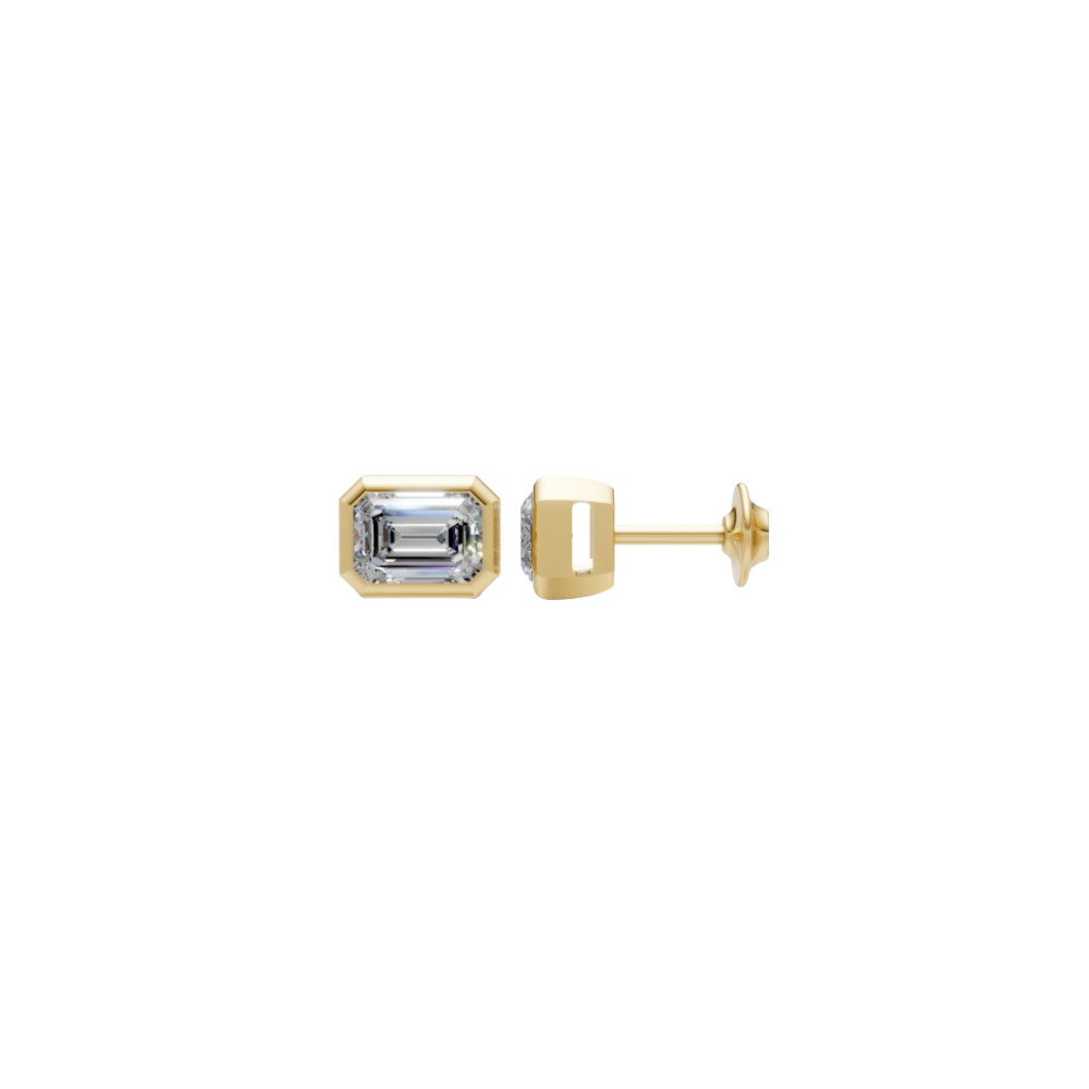 Diamond Bezel Studs – Henri Noël