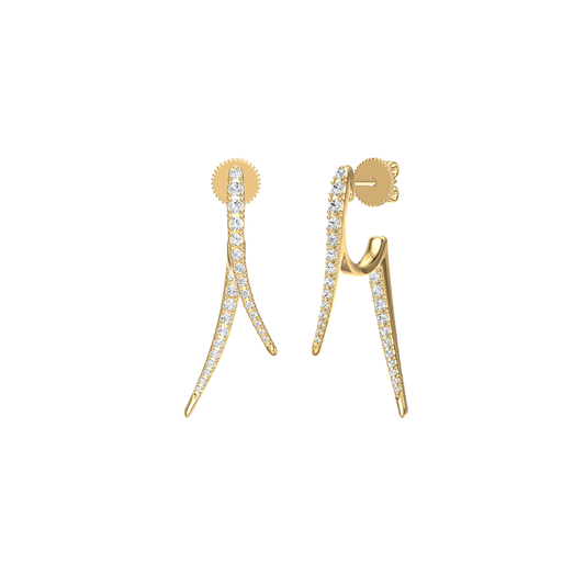 Diamond Line Drop Earrings – Henri Noël