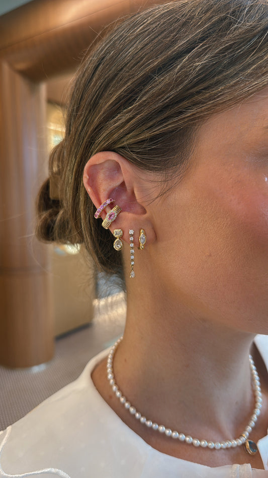 Pink Sapphire Ear Cuff – Henri Noël