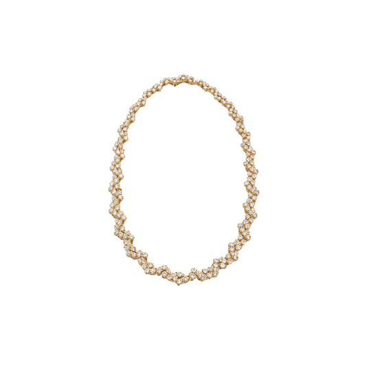 Full Eternity Diamond Cluster Necklace