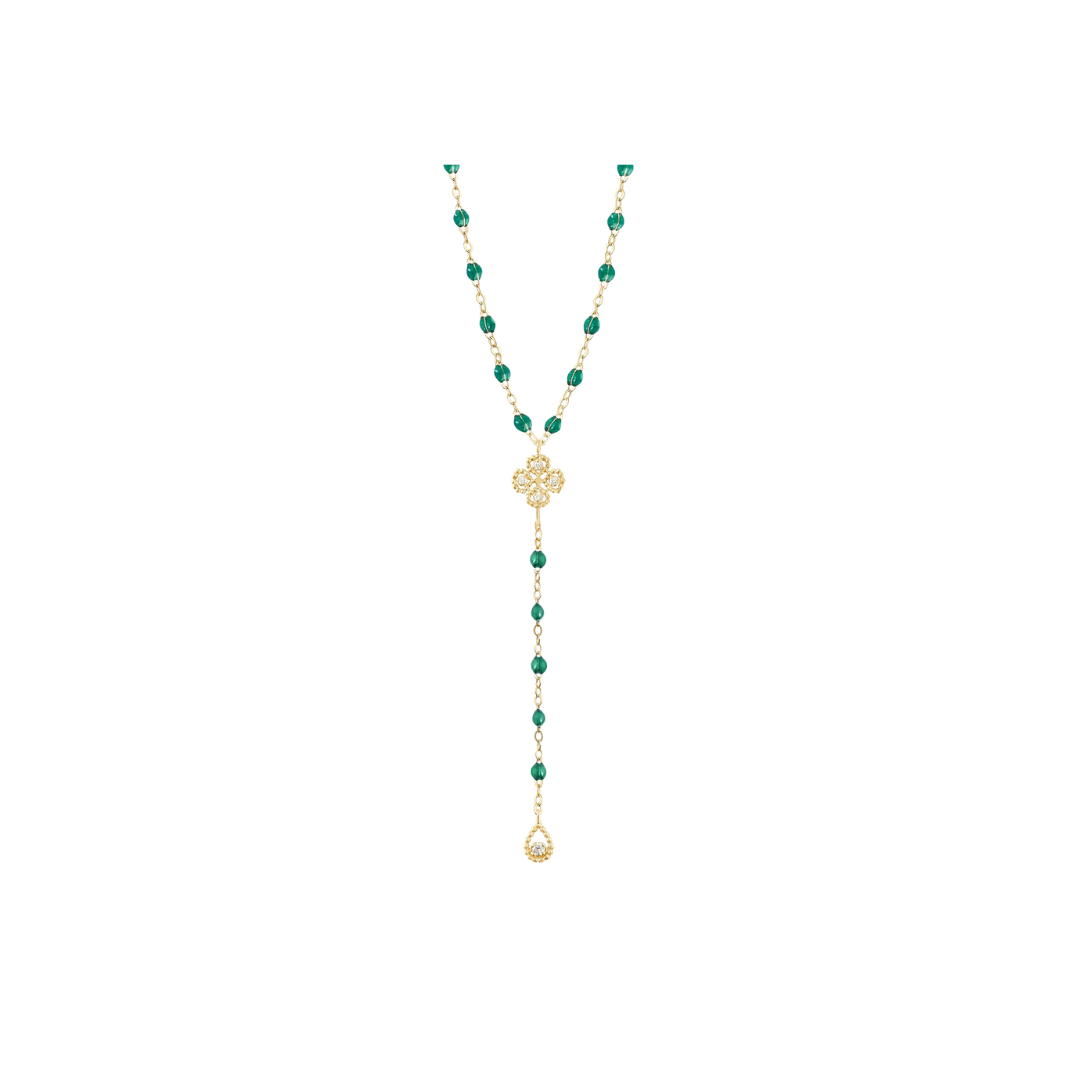 gigiCLOZEAU- Lucky Classic Gigi Emerald diamond Lariat