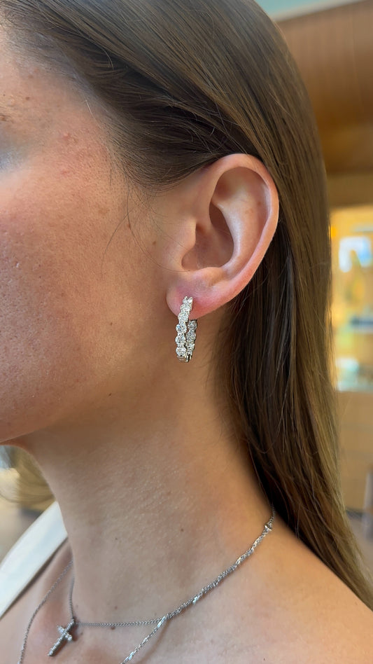 Inside Out Diamond Hoops – Henri Noël