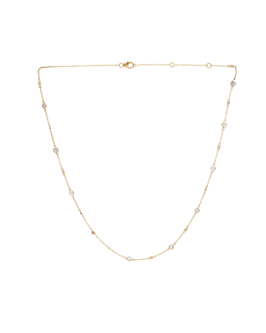 Moonstone and Diamond Necklace – Henri Noël