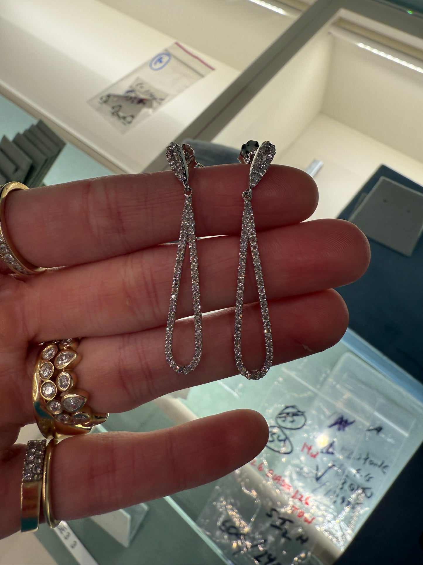 Elongated Teardrop Earrings