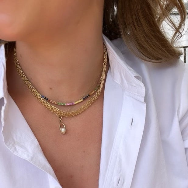 Pearl Cage Necklace