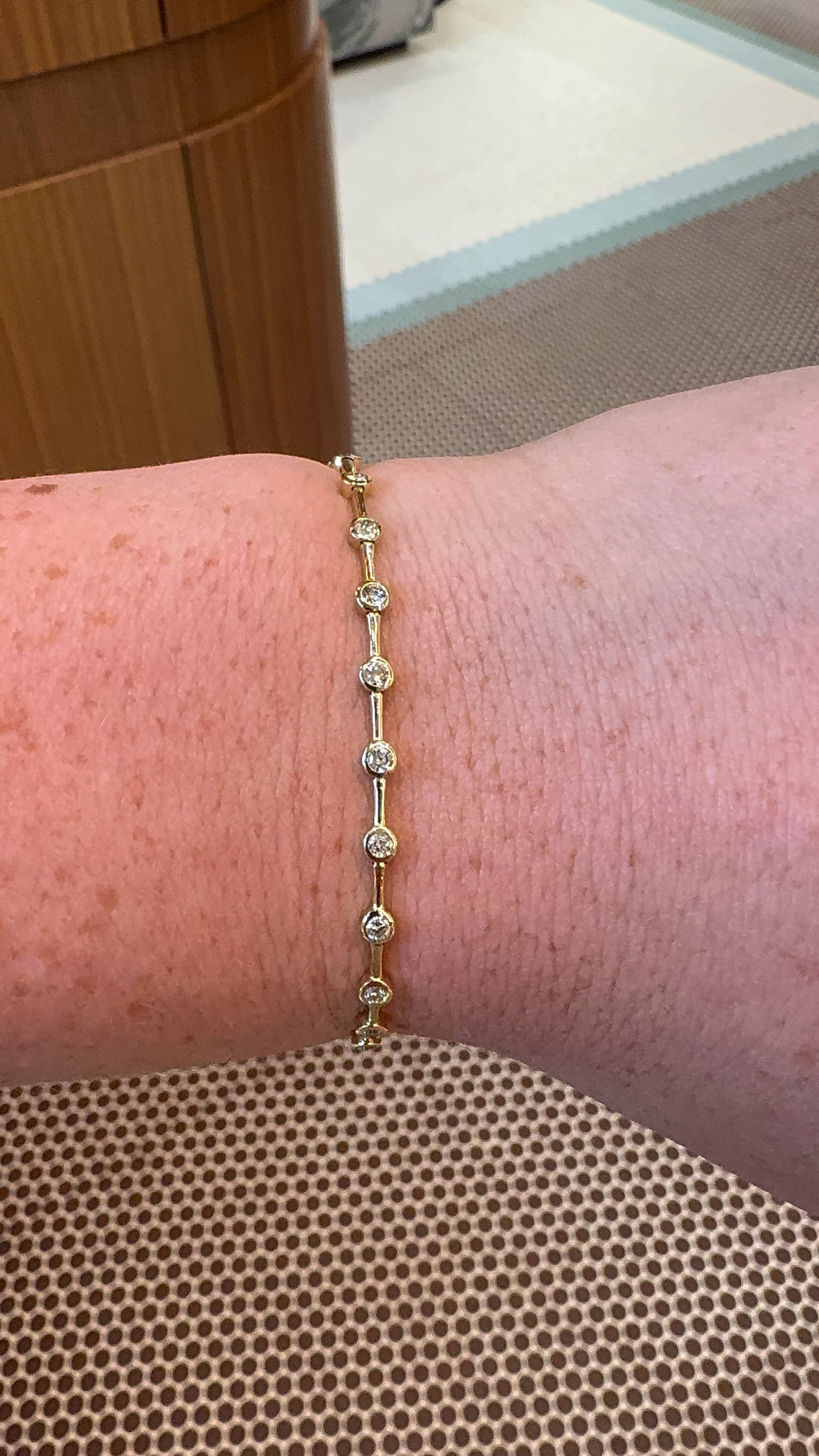 Spaced Diamond Bezel Tennis Bracelet – Henri Noël