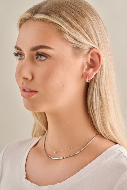 Tapered Hoop Earrings