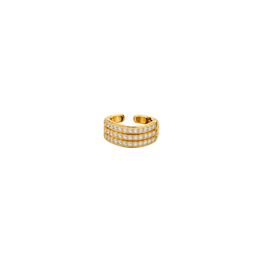 Three Row Diamond Ear Cuff – Henri Noël