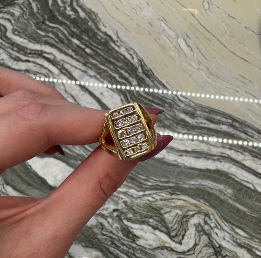 Vintage Diamond Row Ring