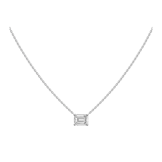 Adjustable Emerald Diamond Necklace
