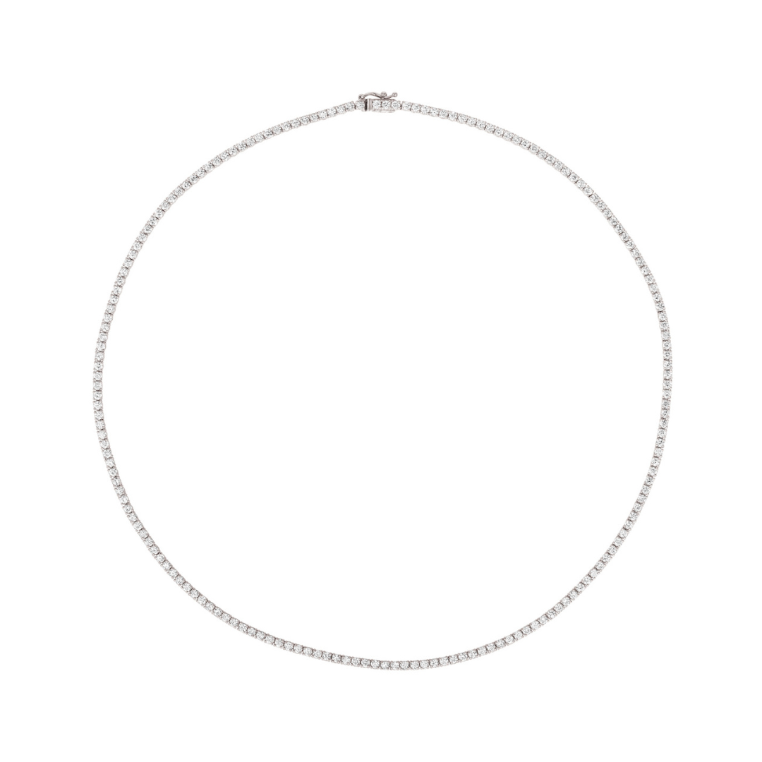 Petite Diamond Tennis Necklace